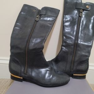 I Sola Leather boots black 6.5